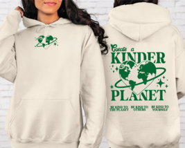 Create a Kinder Planet Hoodie, Oversized Hoodie, Trendy Hoodie, Tumblr H... - £26.27 GBP