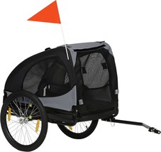 Aosom Dog Bike Trailer, Pet Bike Wagon With Steel Frame, Hitch Coupler, ... - $168.98