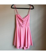 Lucy in the Sky Dress Pink Large Shimmer Sleeveless Tie Back Mini Homeco... - $736.82 MXN