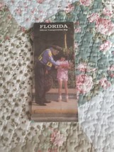 Florida Official Transportation Map Road Highway Travel 1993 - £3.15 GBP