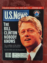 U S NEWS World Report Magazine July 20 1992 The Bill Clinton Nobody Knows - £11.33 GBP