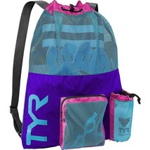 TYR Backpack for Wet Swimming, Gym, and Workout Gear, Multicolor, M - £32.38 GBP