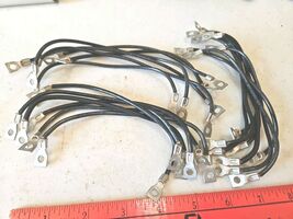 QTY-20  # 12 AWG 7-1/2" Stranded Wire Jumpers W/ ETC 12-10 Lugs 20 PC LOT - $18.62