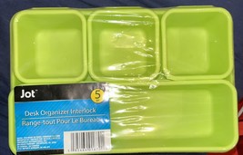 NEW by JOT, DESK ORGANIZER INTERLOCK 5 PIECES PLASTIC - $165.72 MXN