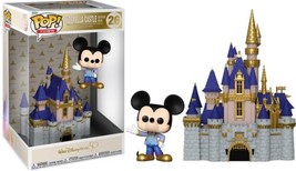 Disney World 50th Anniversary Cinderella Castle and Mickey POP Toy #26 FUNKO NIB - $38.69