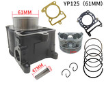 61mm Engine Cylinder Piston Ring Kit For Yamaha SMAX125 YP125 ZF125T - $97.27