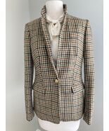 J Crew Regent Blazer Houndstooth Moon Tweed English Wool Jacket Womens S... - $1,643.23 MXN