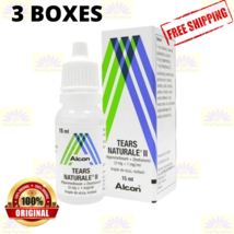 3 X Alcon Tears Naturale II 15ml Lubricant Soothing &amp; Moisturizing Eye Drops - £17.89 GBP