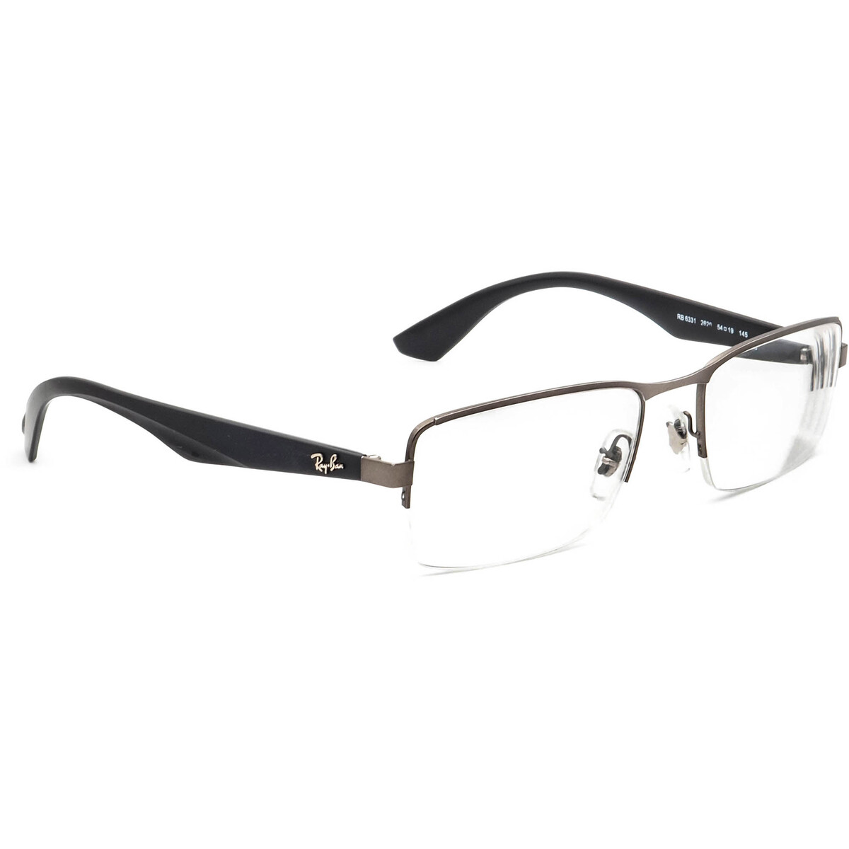 Ray-Ban Eyeglasses RB 6331 2620 Matte Gunmetal/Black Half Rim Frame 54[]... - $99.99
