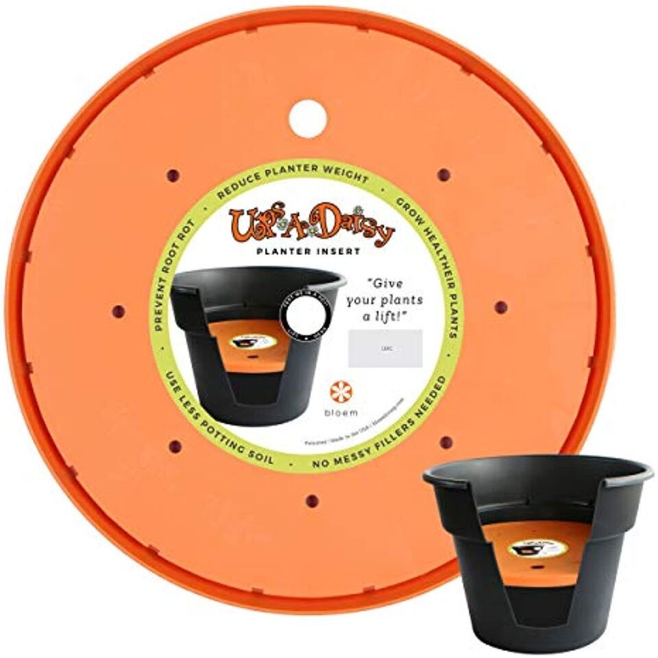 Bloem Ups-A-Daisy Round Planter Lift Insert (T6324-6), Orange, 14&quot; - $25.21