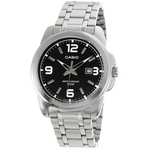 Casio MTP1314D-1A Men&#39;s Enticer Analog Silver Stainless Steel Watch - £35.61 GBP