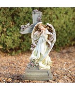 May You Find Comfort in the Arms of An Angel Resin Angel Cross Garden St... - $103.93 CAD