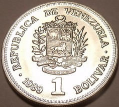 Venezuela Bolivar, 1989 Gem Unc~Cornucopias~Simon Bolivar~Free Shipping - £4.84 GBP