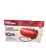 Hyper Tough 7 Gallon Portable Air Tank 140psi Air Hose with Tire Chuck - £55.11 GBP