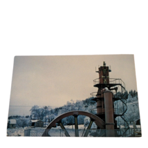 Postcard The Cornish Pump Steam Engine Chapin Mine In Winter MI Chrome U... - $5.73 CAD