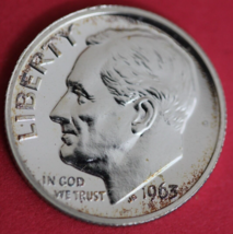 1963 Silver Proof Roosevelt Dime Exact Coin Shown  111 - $14.24