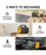 Portable Power Station for Eco Solar Panels, Take Charge for Fishing 600w - $295.00