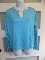 Nine &amp; Company Blue LS Knit Shirt Size XL Women&#39;s - £18.68 GBP