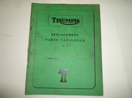 1961 Triumph Remplacement Parties Catalogue Twenty One Vitesse Double Ti... - $569.25 MXN