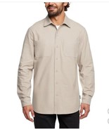 Woolrich Mens Shirt Tan Chamois Cotton Long Sleeves Chest Pockets Button-Up - $63.13 CAD