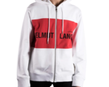 HELMUT LANG Womens Hoody Campaign Panel Zip Solid Pink Red Size M/L H10U... - $151.30