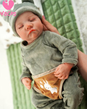 VACOS 17&quot; Realistic Reborn Baby Doll Toy for Kids Soft Vinyl Newborn Baby Boy - £29.88 GBP+