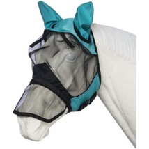Tough 1 Deluxe Comfort Mesh Nose Fly Mask Turq - £19.48 GBP