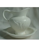 Vintage Hull USA Pottery Bowl &amp; Pitcher Eagle Motif  - $7.99