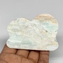 75.9g, 3&quot;x2.1&quot;x0.3&quot;, Natural Caribbean Calcite Cloud Crystal @Afghanistan, B3195 - £15.73 GBP