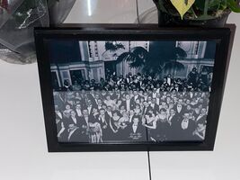 THE SHINING OVERLOOK BALLROOM SCENE IN BLACK ONYX FRAME FRAMED 9 x 11 - $27.71