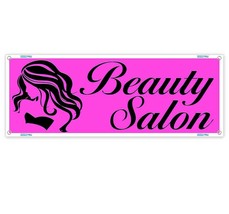 Beauty Salon Clearance Banner Advertising Vinyl Flag Sign Inv - £24.90 GBP
