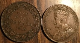 1919 Canada Large Cent Penny Coin - Condition G Or Better - £2.12 GBP