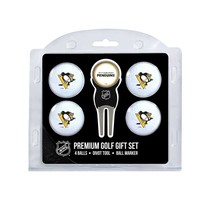 Pittsburgh Penguins NHL (4) Regulation Size Golf Balls Divot Tool w/ Marker - £21.02 GBP