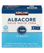 Kirkland Signature Solid White Albacore Tuna Superior 8 Cans 3.5LB In Wa... - $46.11 CAD