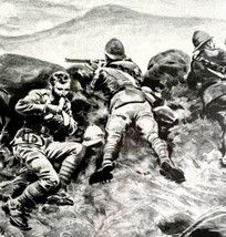 British And Germans Fight In Africa WW1 Print 1917 Mount Kilimanjaro SmDwC6 - £23.63 GBP