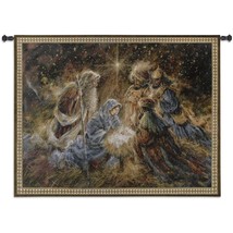 53x42 WE THREE KINGS Wise Men Jesus Christ Religious Tapestry Wall Hanging - £134.22 GBP