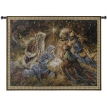 53x42 WE THREE KINGS Wise Men Jesus Christ Religious Tapestry Wall Hanging - £134.85 GBP