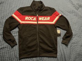 Rocawear Full Zip 100% Polyester Big Letter Men’s Jacket Medium Black &amp; Red - £31.13 GBP