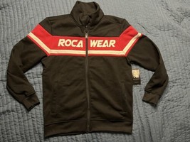 Rocawear Full Zip 100% Polyester Big Letter Men’s Jacket Medium Black &amp; Red - £29.60 GBP