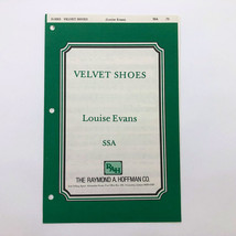 Velvet Shoes Vintage Sheet Music Elinor Wylie &amp; Louise Murchison Evans - £8.53 GBP
