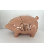 NEW Rae Dunn OINK Pink / Coral Pig Canister Cookie Jar w/ Lid. Piggy - $754.90 MXN