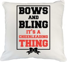 Bows And Bling It&#39;s A Cheerleading Thing Loud &amp; Proud Cheerleading Pillo... - £19.56 GBP+