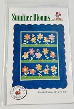 Summer Blooms KariePatch Designs 64&quot;x75-1/2&quot; Pattern - £7.76 GBP