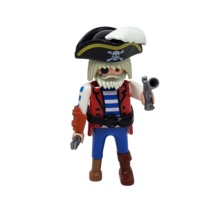 2001 PLAYMOBIL 3127 PIRATE STARTER SET FIGURE W SILVER SWORD BLACK HAT - €12,25 EUR