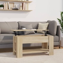 vidaXL Coffee Table Sonoma Oak 39.8&quot;x19.3&quot;x20.5&quot; Engineered Wood - $216.80