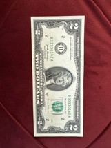 2017A $2 TWO DOLLAR BILL Nice Serial Number, Great Condition US Note. - $18.70