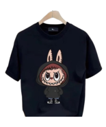 Extra Large (Width 23&quot;) Labubu Macaron Round Neck T-Shirt Men &amp; Women Pl... - €22,67 EUR