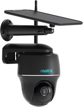 Reolink 5Mp Security Camera System Wireless Outdoor, Pan Tilt Battery, Black - £130.34 GBP