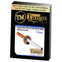Cigarette Through (1 Euro, One Sided) E0011 by Tango Magic - Trick - £33.19 GBP
