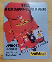 AgriMetal Spiro II Bedding Chopper Models Gas Electric Brochure Pamphlet... - $16.66